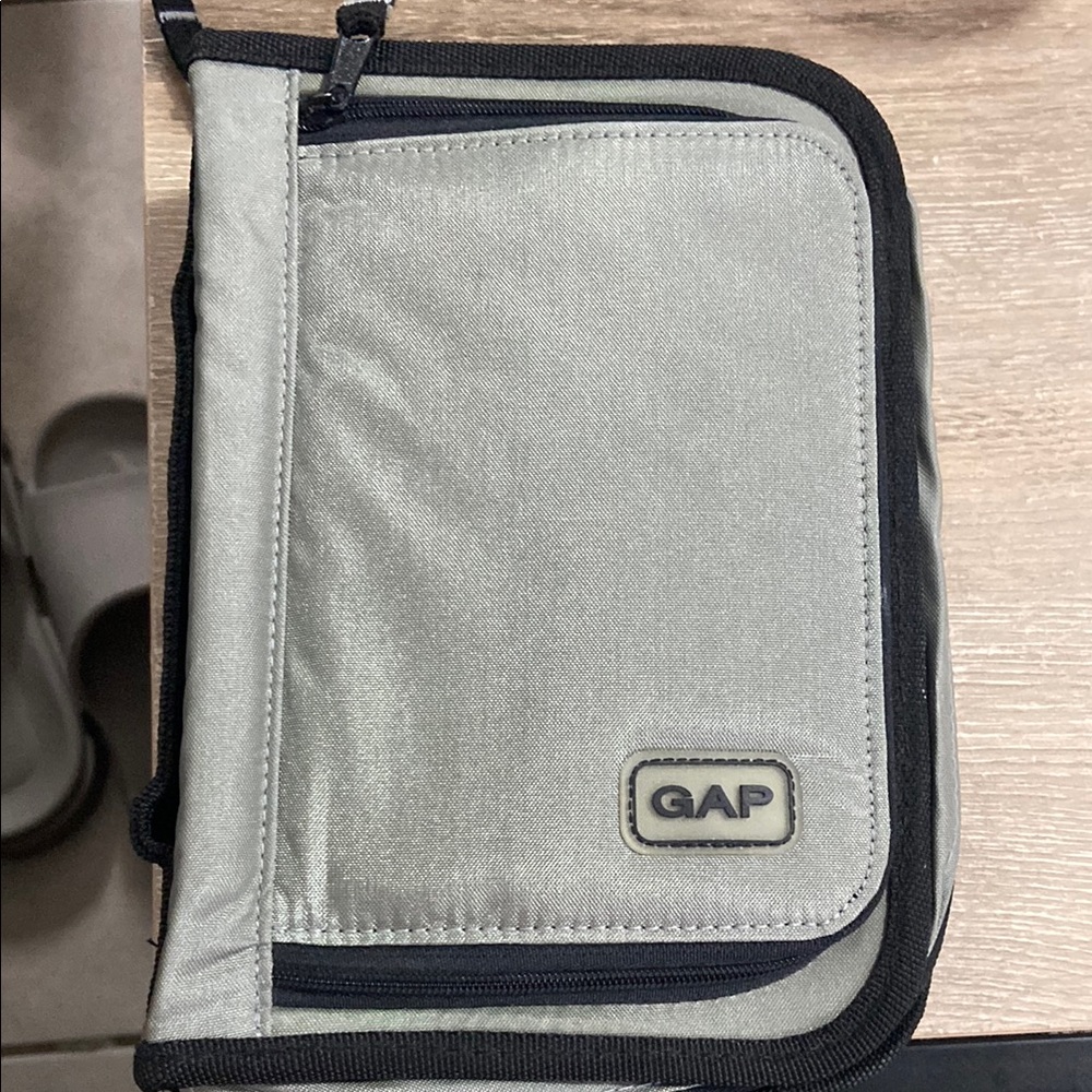 GAP Metallic Silver Organizer with Black Trim